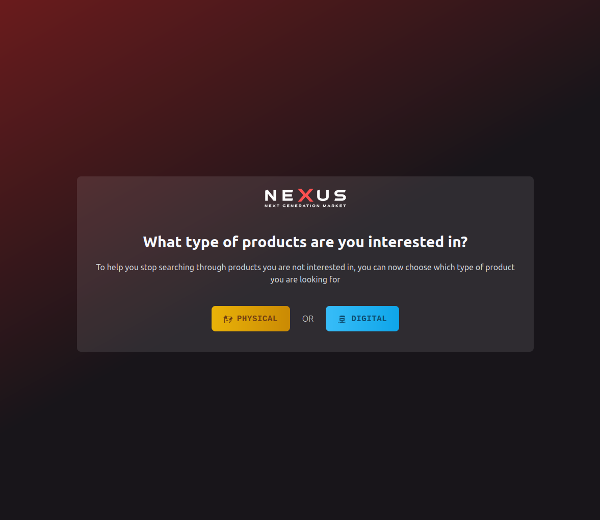 NEXUS Market Product